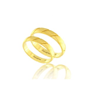 Βέρες γάμου FaCad'oro WR-107 , Ζευγάρι .